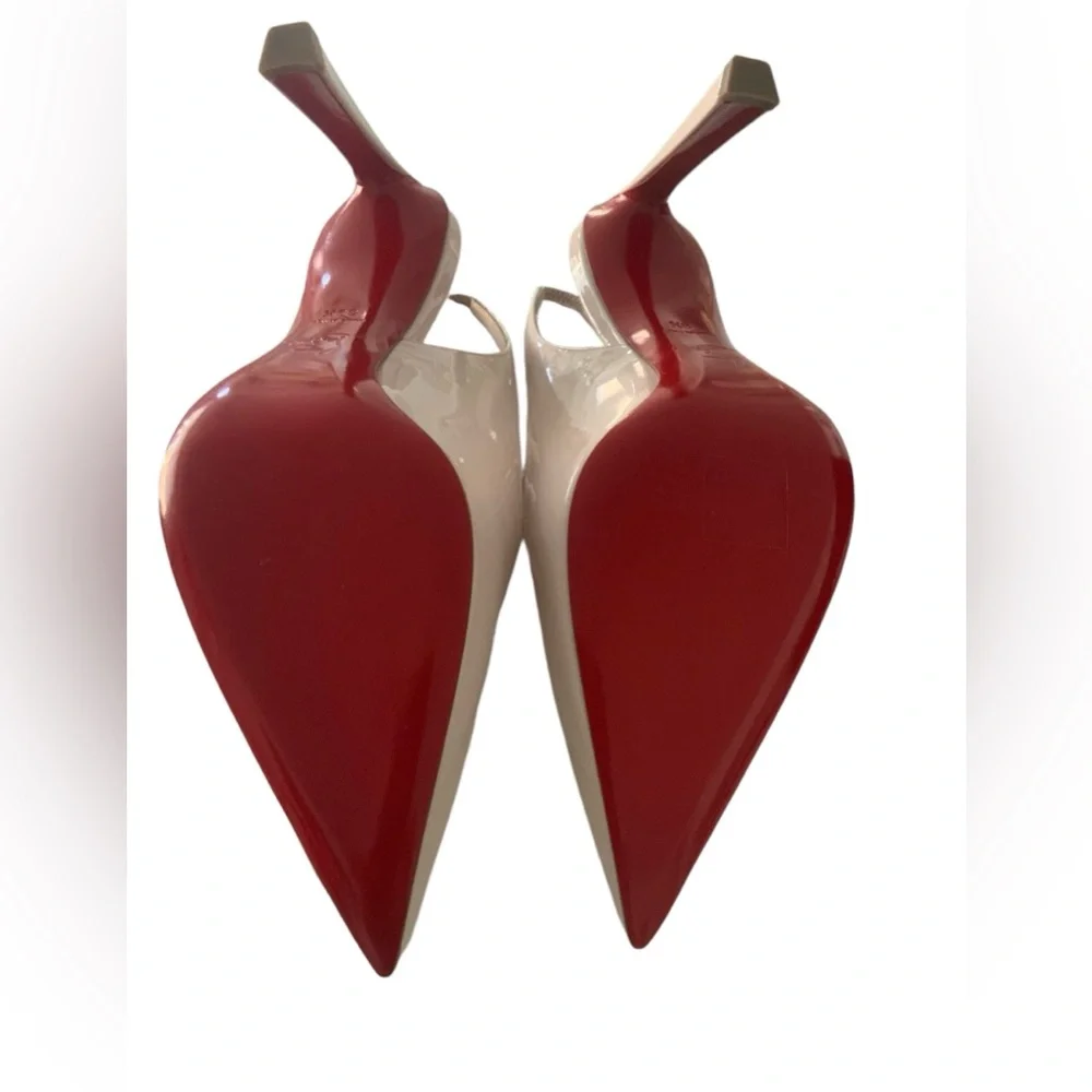 Christian Louboutin Condora Patent Leather Slingback Pumps Size 39.5 $895 - Picture 8 of 8